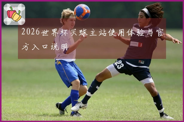 2026世界杯买球主站使用体验与官方入口说明