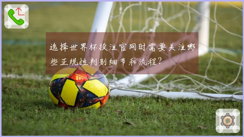 选择世界杯投注官网时需要关注哪些正规性判别细节和流程？